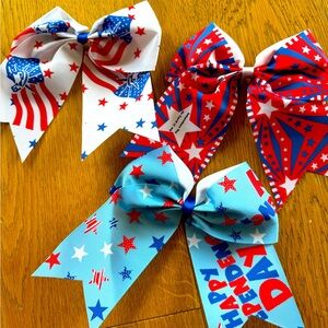 4th of July hair bows (bundle of 3)